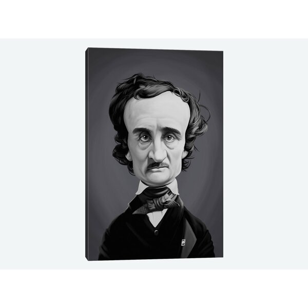 Bless International Edgar Allan Poe By Rob Snow Gallery Wrapped Canvas